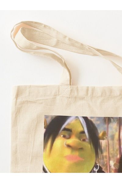 w house Gusseted Cloth Shoulder Bag 02184 - eboy shrek and egirl fiona