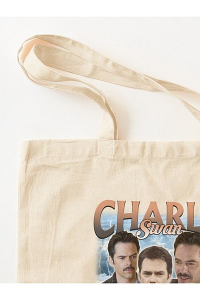 w house Gusseted Cloth Shoulder Bag 19852 - Chárniee Swán Twíl?ht