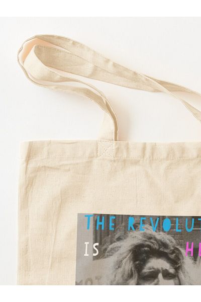 w house Gusseted Cloth Shoulder Bag 02612 - Sylvia Rivera- The Revolution is Finally Here!
