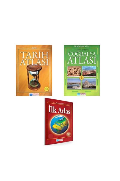 Evrensel İletişim Yayınları EVRENSEL YAYINLARI 3 LÜ ATLAS SET COĞRAFYA ATLASI...