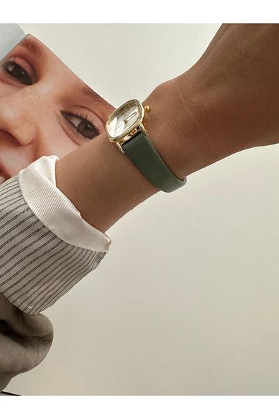 Ricardo Lena Water Green Women's Wristwatch with Leather Strap