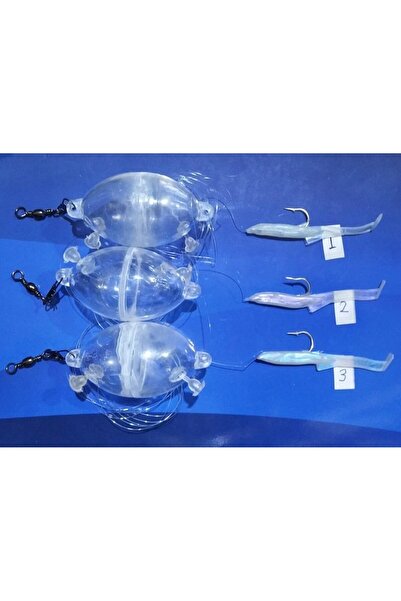 Atmaca HAZIR TAKIM AVCI BALIK İÇİN SULU TOP VE ARKASINDA SİLKON 3 LÜ SET