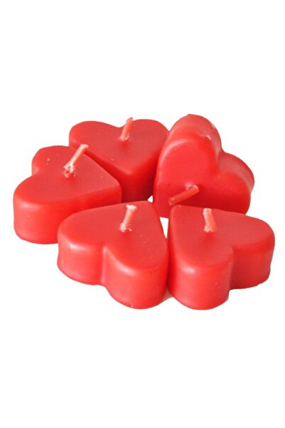 Kimyacınız Yüzen Mum Kalp 3 Cm Kırmızı 1 Adet