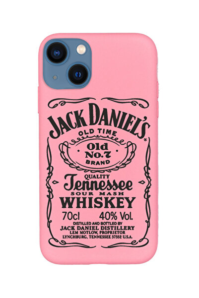 KaffCase İphone 14 Plus Uyumlu Whiskey Baskılı Premium Silikon Telefon Kılıfı