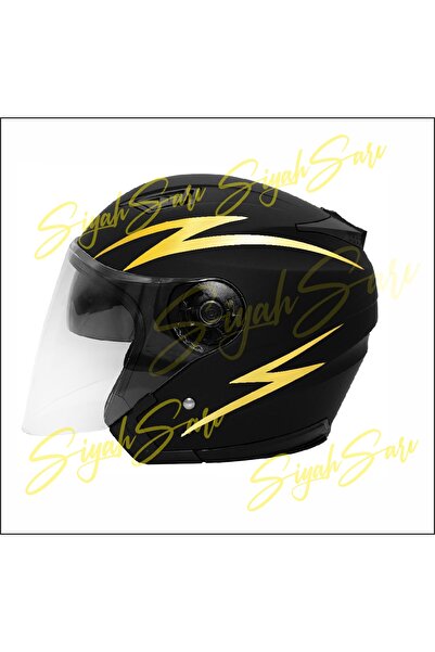 S&S HEDİYELİK EŞYA خوذة المحرك البرق البرق 2 قطعة ملصق السيارة الأيمن الأيسر ...