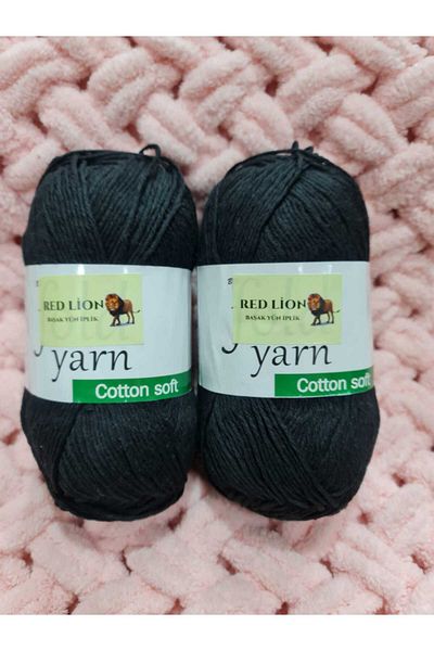 RED LİON 2 Pieces 100 gr 200 Mt. spring Non-Pilling Cotton Knitting Thread No 3.5 Crochet No 2.5 Dir