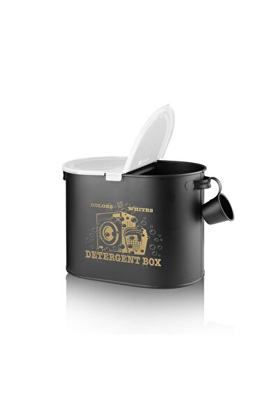 FORSACE Metal Iki Bölmeli Plastik Kapaklı Ve Ölçekli Deterjanlık 12 Litre Kap...