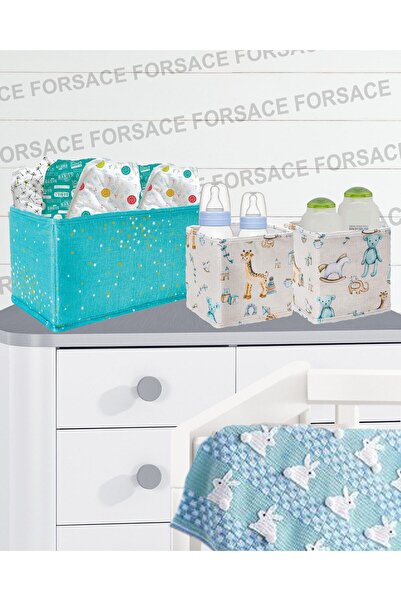 FORSACE Baby Bebek Bakım Çekmece Düzenleyici 3'lü Set Mavi