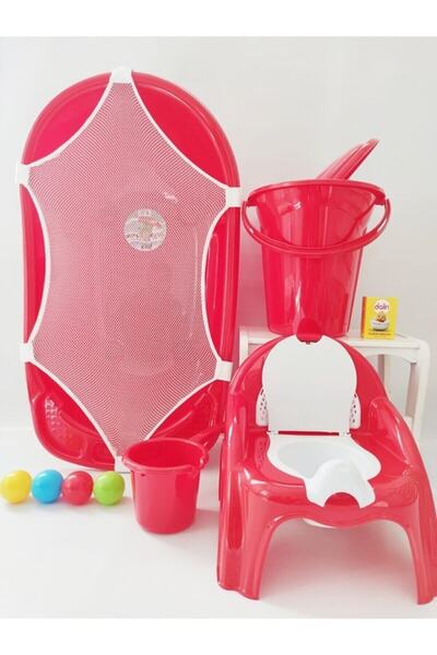 FORSACE 5'li Bebek Yıkama Seti Kırmızı