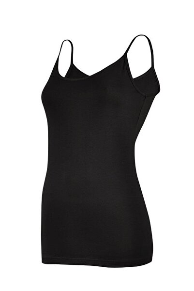 YILDIZ 6 штук зірочкових лікраних бійєвих майок з бретелями, чорні 2171