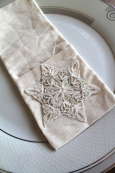 Emtory Home 6 Pieces Decorative Star Lace Spoon Holder Service Presentation