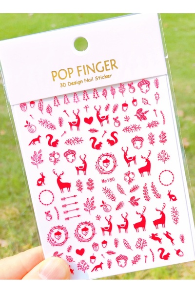 Venalisa Tırnak Yılbaşı Sticker Tırnak Süsleme Nail Art ME180Sticker