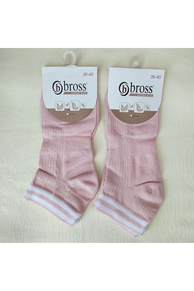 Bross ΓΥΝΑΙΚΕΙΑ ΒΑΜΒΑΚΙ ΚΟΝΤΕΣ ΚΑΛΤΣΕΣ (ΚΑΛΤΣΕΣ BOOTIQUE) ΣΕΤ 2 ΤΩΝ