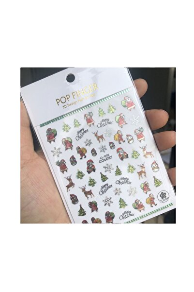 Venalisa Tırnak Yılbaşı Sticker Tırnak Süsleme Nail Art CL036