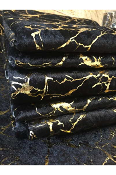 enti ev tekstili Ziganahome Koltuk Çekyat Örtüsü Yeni Model Altın Varaklı Dekoratif Siyah Zemin Süngerli Koltukörtüsü
