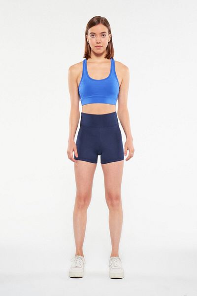 based on basics One Size Compression Shorts Navy Blue