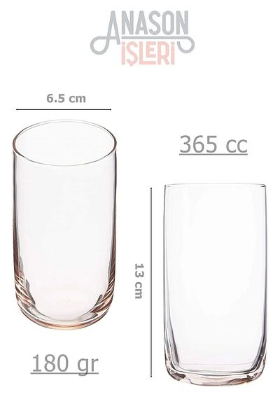 Anason İşleri Zeki Müren On Stage, Water Glass Set of 4