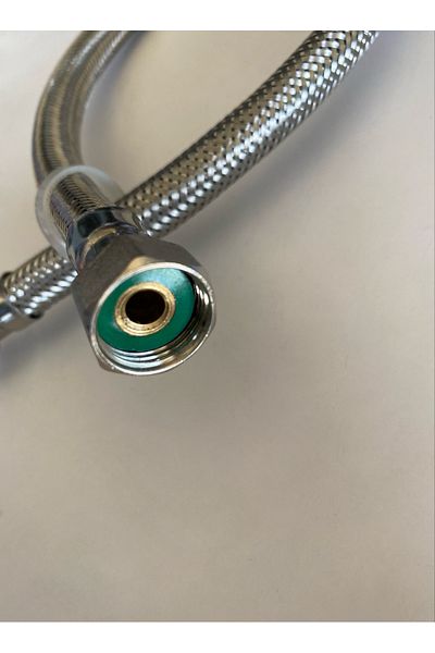 fourB 3/8-3/8 1 meter Toilet Seat Steel Connection Hose