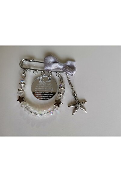 MİNİK ADIMLAR Minik Adımlar Ayetel Kürsi' Li Bebek Yaka & Yastık Ve Beşik Iğnesi