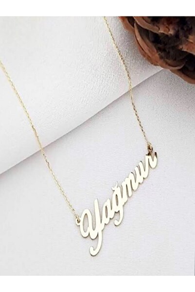 Pomodor Yağmur Isimli 925 Ayar Gümüş Kolye (istediğiniz Ismi Ve Rengi Soru Ce...