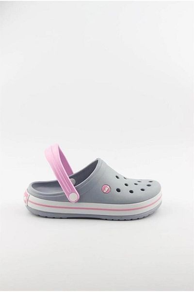 AKINAL Akınal E195-23 Medical Sabo Women's Slippers Ice Gray White Pink
