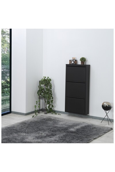 Furnia Arthur Siyah 3 Lu Ayakkabilik