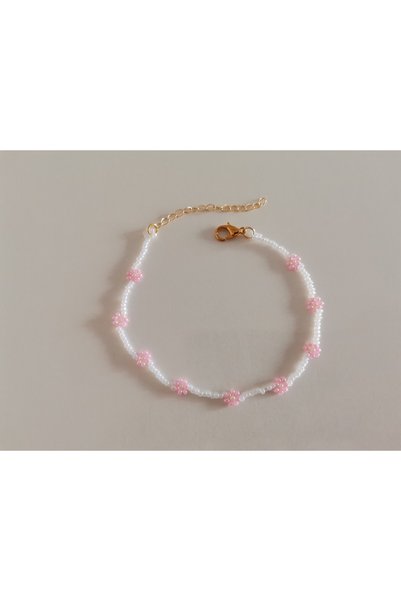 MİNİK ADIMLAR Little Steps Sand Bead Daisy Children's Bracelet