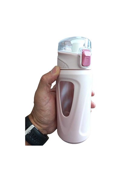 ARVALLI Glass Water Bottle with Lid easy wash