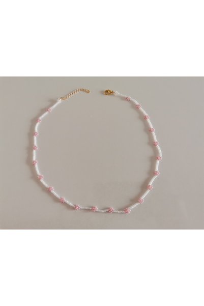 MİNİK ADIMLAR Sand Bead Daisy Necklace