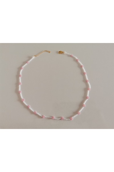 MİNİK ADIMLAR Sand Bead Daisy Necklace