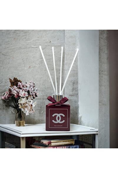 Tiem Concept Dekoratif Vanilya Kokulu Bordo Parlak Şişeli 100 ml Çubuklu Oda ...