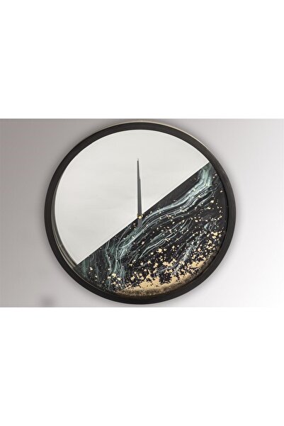 Mikasa Moor Siyah Aynalı Yuvarlak Saat 45Cm