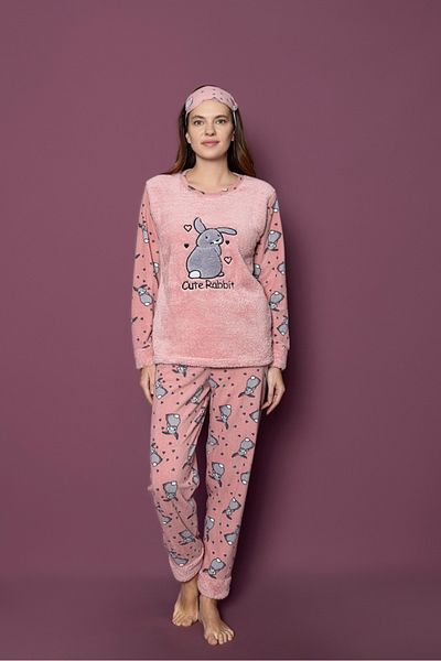 Asel Mother Daughter Combination Polar Pajama Set