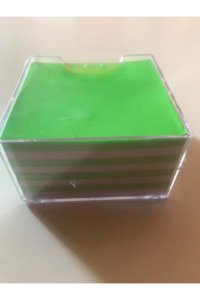 ETG E Ticaret Güzergahı Arc Cube Block Plastic Boxed Phosphorescent Green Color 8.5*8.5 Cm Colorful