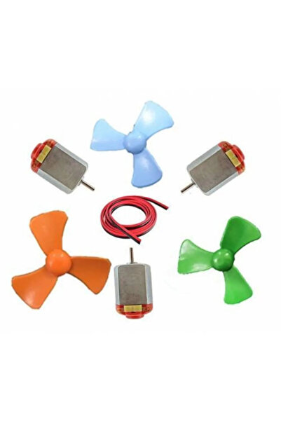 AYMAGNET 10 Adet, Motor Ve Pervane, Deney Seti, Eğitici, Motor Devresi ( 10'Lu Set)