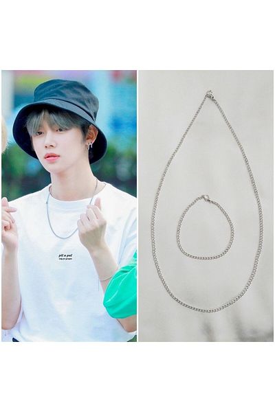 REN Txt Yeonjun Necklace Bracelet Set