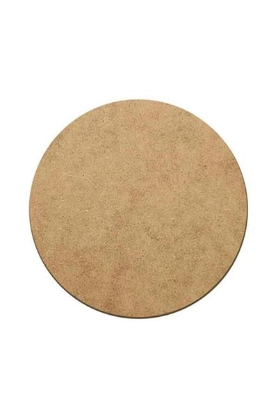 BYG AHŞAP Διάμετρος 35 cm - 100 Plate Compatible Raw MDF