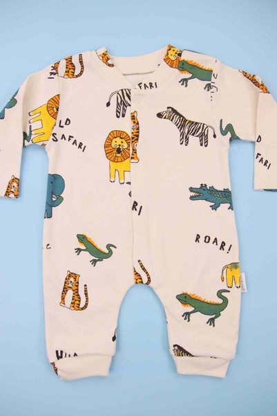 Lindakids Safari Desenli Krem Bebek Tulum