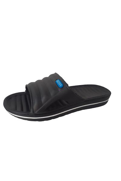 GEZER Men's Black Ultra Light Daily Beach Slippers