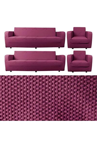 TUCHMALL Koltuk Kanepe Kılıfı Takımı Çekyat Örtüsü Lastıklı Esnek 3 3 1 1 Maxi