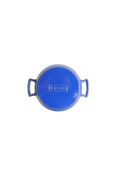 Lava Cast Iron Round Pan 20 Cm Blue