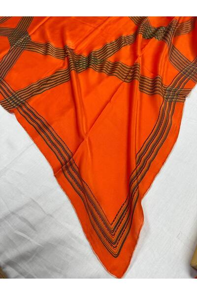 AWAM SILK وشاح حرير تيفيل نقي 100% من الحرير العام 90*90