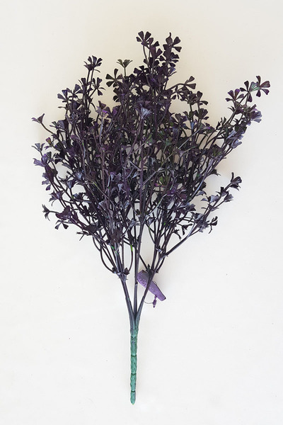 adresiburasi باقة أوراق برسيم اصطناعية 5 أغصان زهور البرسيم الأرجواني