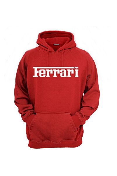 Efendioğlu Design Scuderia Ferrari Formula1 yazılı pamuklu F1 Sweatshirt (Yen...