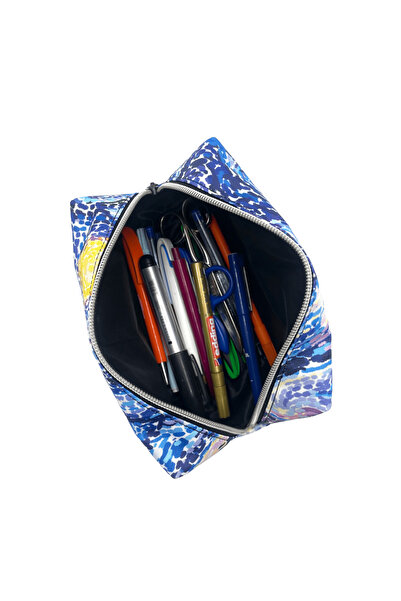 Differ Studio Van Gogh-starry Night Desen Unisex Geniş Kalemlik/makyaj/kozmetik/seyahat/el Çantası