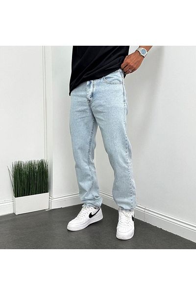 majesteleristore Baggy Wide Leg Comfortable Fit Jeans