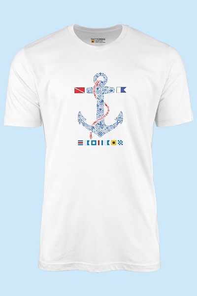 Pisa Art Тениска Anchor Sailor - бяла