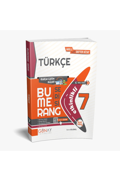 Günay Yayınları Yeni Müf. 7. Sınıf Türkçe Bumerang Etkinlikli Kitap Konu Anla...