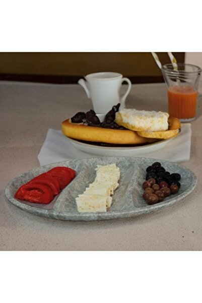 MARBLE LAND mermer kahvaltı tabağı/mermer tabak/kahvaltı tabağı/meyve tabağı/...