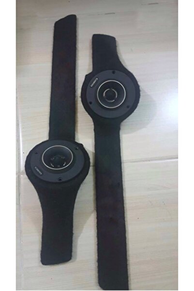 HSR HOME LIVING Tofaş Ön Direk Tweeterlık Takım Siyah Renk Yazısız 10cm